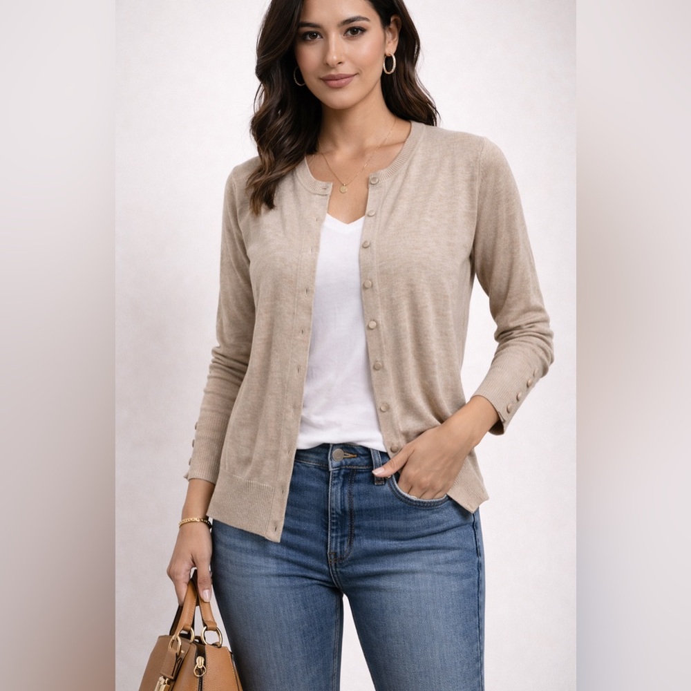 Premise Light Tan Women's Cardigan